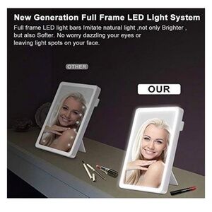 KEDSUM [Upgraded] LED Lighted Makeup Mirror with Full Frame LED Light System